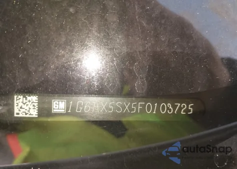 2015 Cadillac Cts Luxury из США, поврежденный, VIN 1G6AX5SX5F0103725